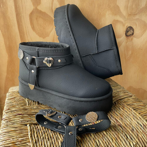 Pantubota ecocuero negra