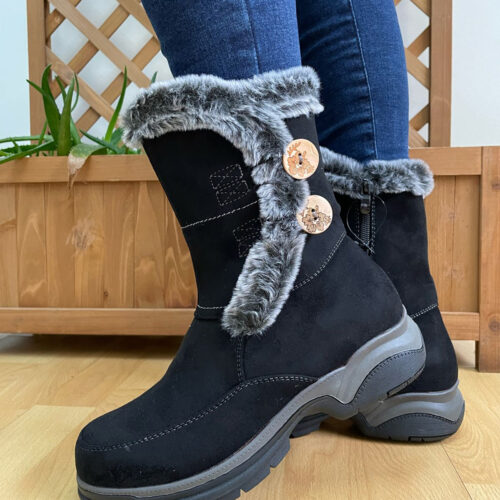 Bota Alondra ecocuero Negro