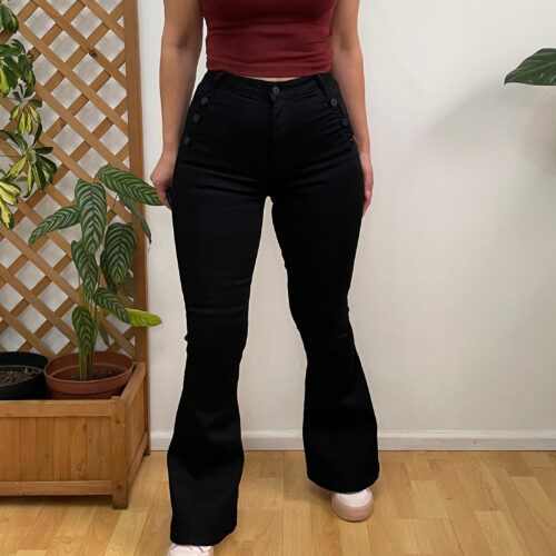 Jeans flare negro